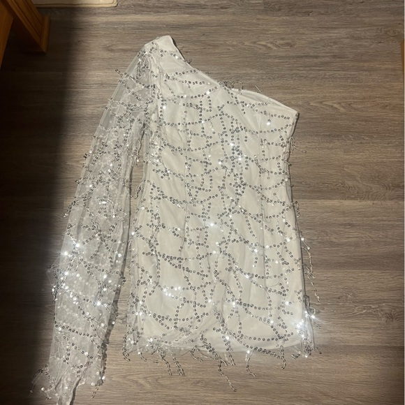 Lucy in the Sky Sequin One Shoulder Party Dress - Picture 5 of 5